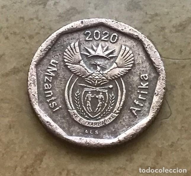 Monedas antiguas de &Aacute;frica: 10 centavos de Sud&aacute;frica. A&ntilde;o 2020