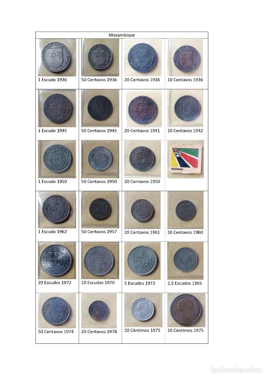 Monedas antiguas de &Aacute;frica: Colecci&oacute;n de 50 monedas de Mozambique (casi toda su historia)