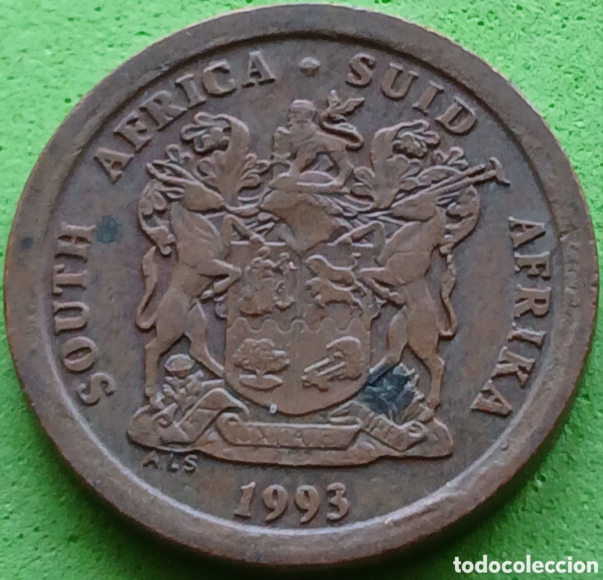 Monedas antiguas de &Aacute;frica: South &Aacute;frica 5 cents 1993 km#134