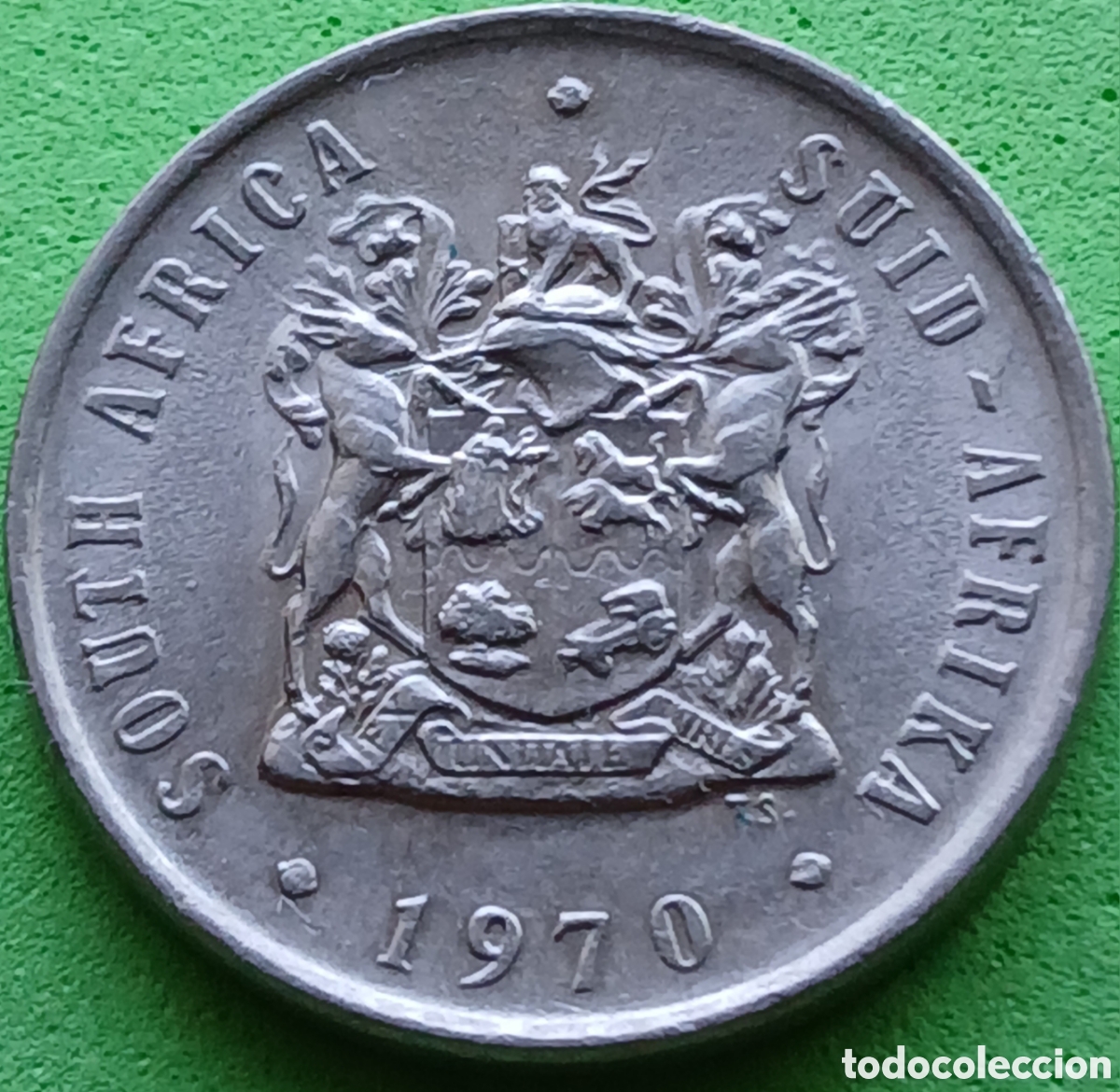 Monedas antiguas de &Aacute;frica: South &Aacute;frica 10 cents 1970 km#85