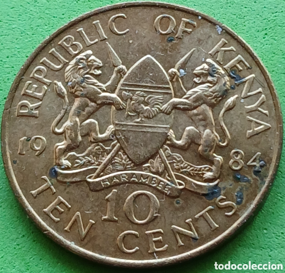 Monedas antiguas de &Aacute;frica: Kenya 10 cents 1984 km#18