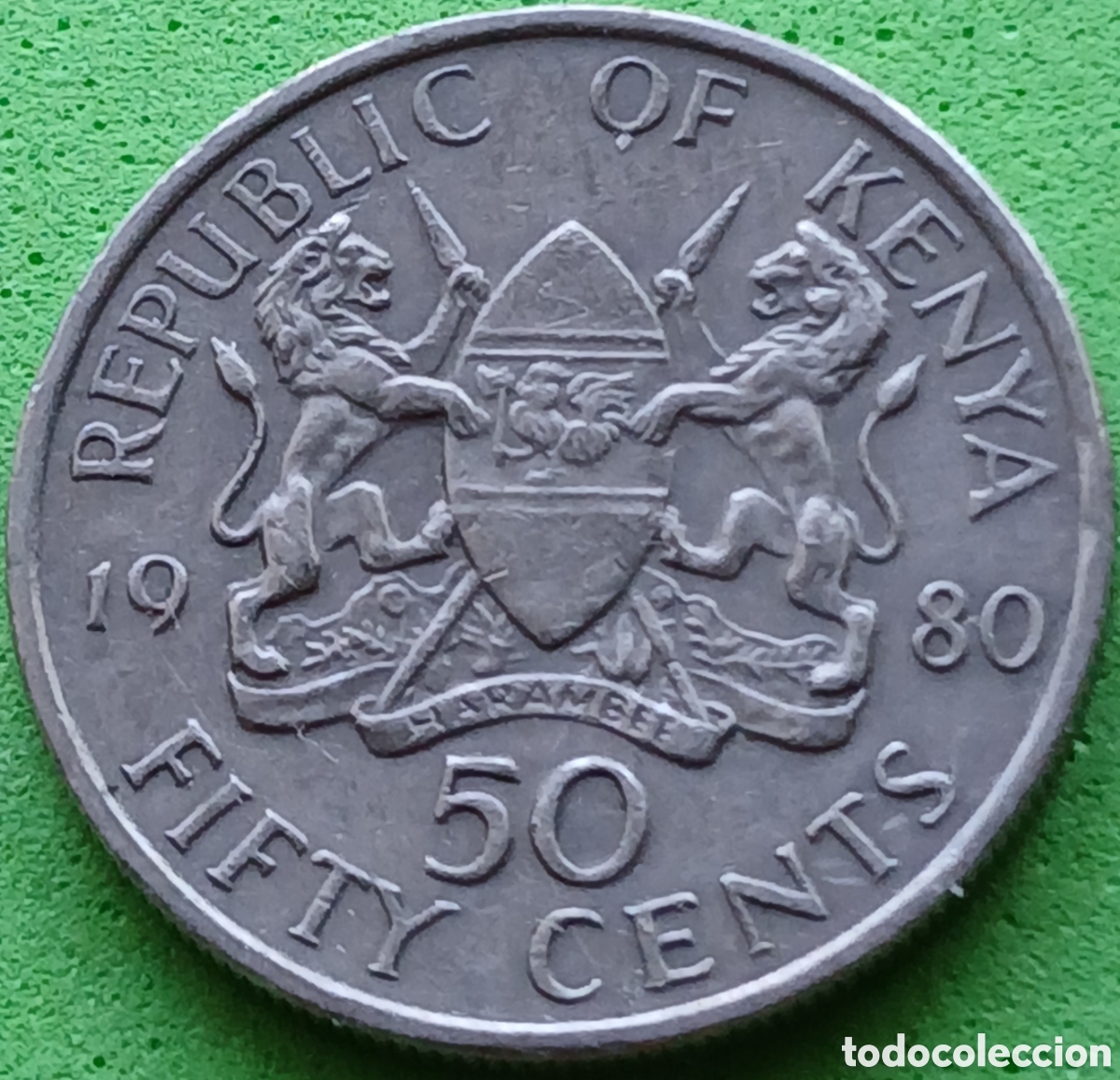 Monedas antiguas de &Aacute;frica: Kenya 50 cents 1980 km#19