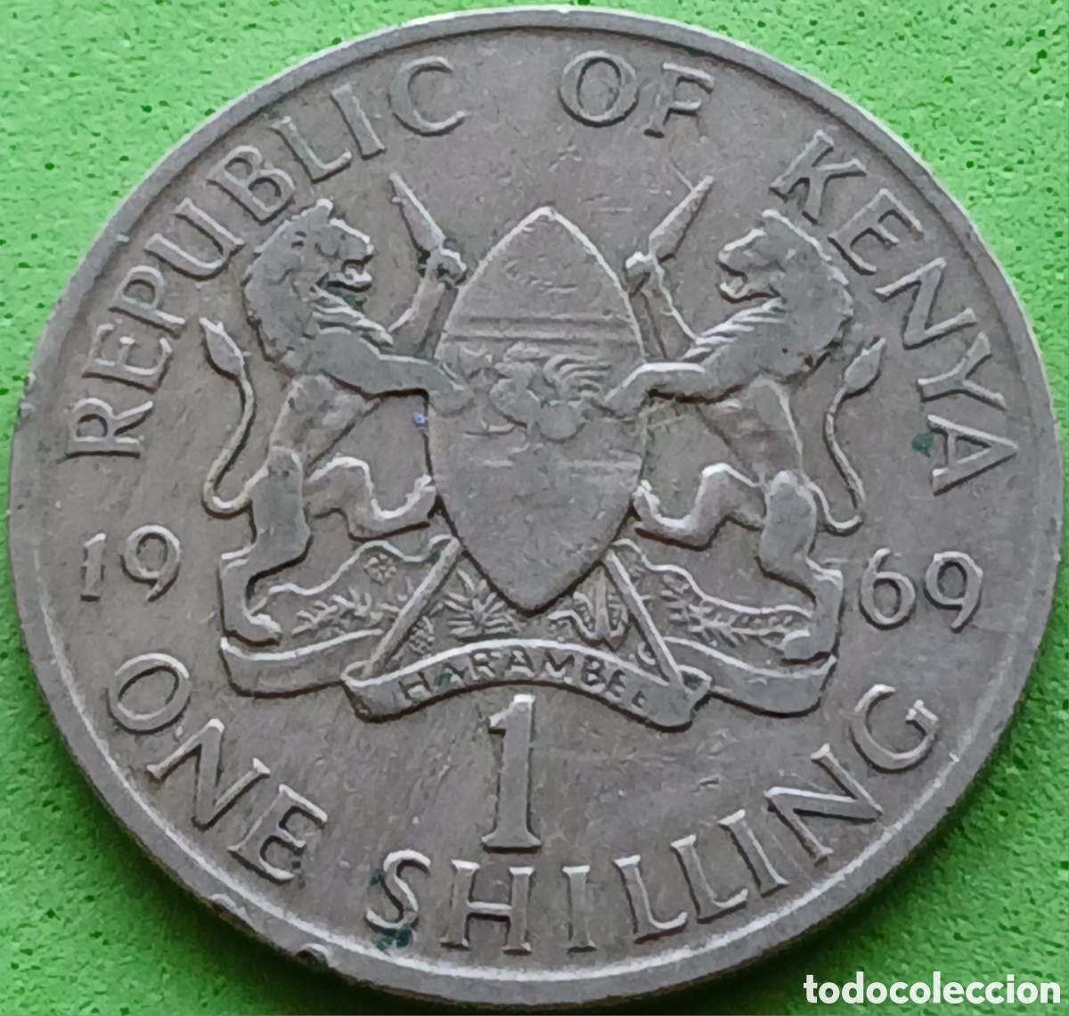 Monedas antiguas de &Aacute;frica: Kenya 1 shilling 1969 km#14