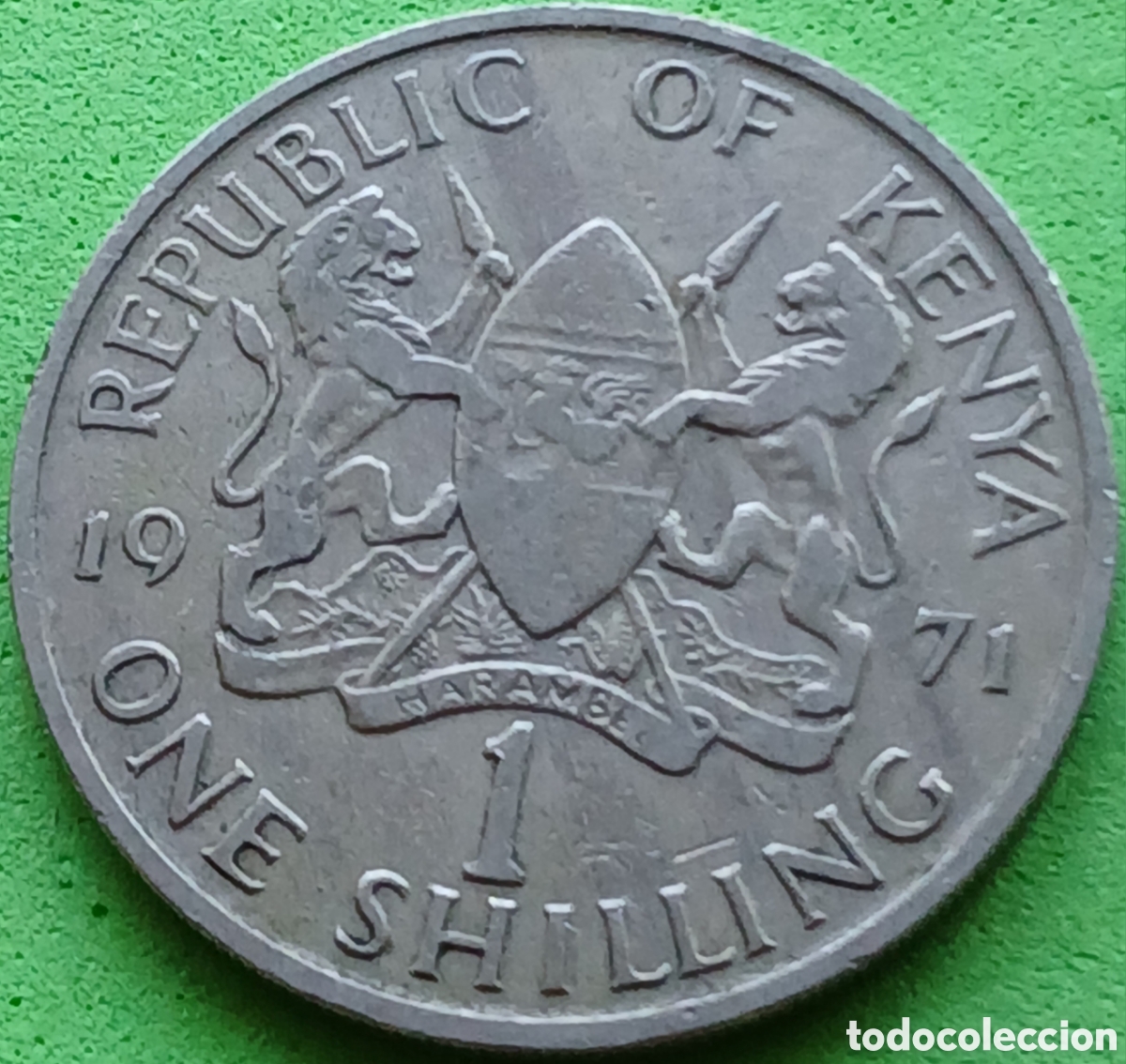 Monedas antiguas de &Aacute;frica: Kenya 1 shilling 1971 km#14