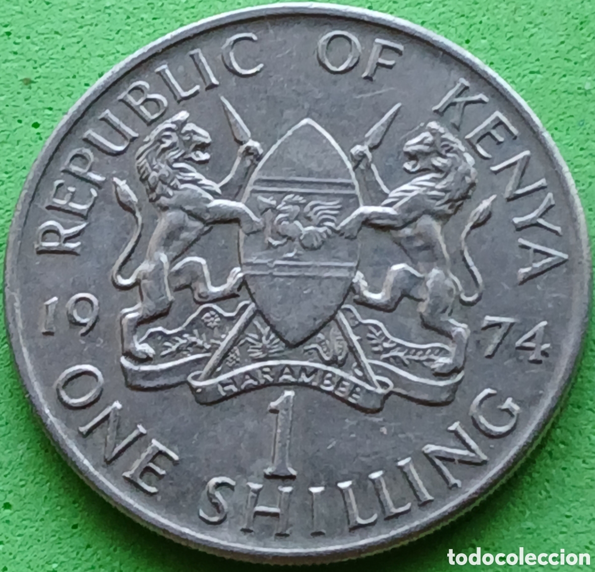 Monedas antiguas de &Aacute;frica: Kenya 1 shilling 1974 km#14