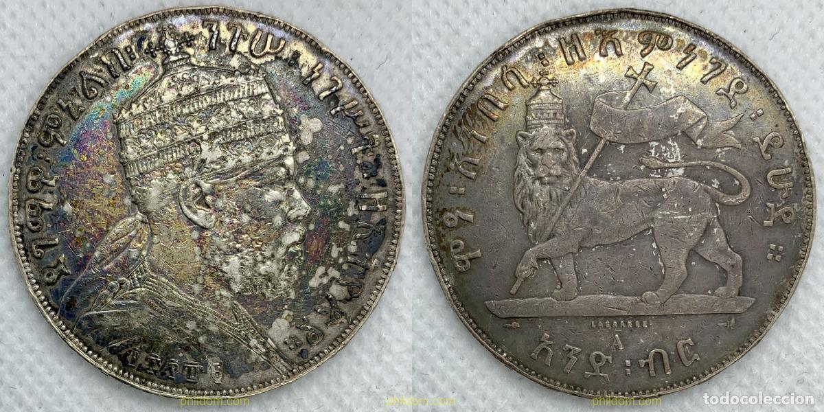 Monedas antiguas de &Aacute;frica: 2424 ETIOPIA 1894 ETHIOPIA 1 BIRR 1894/1896