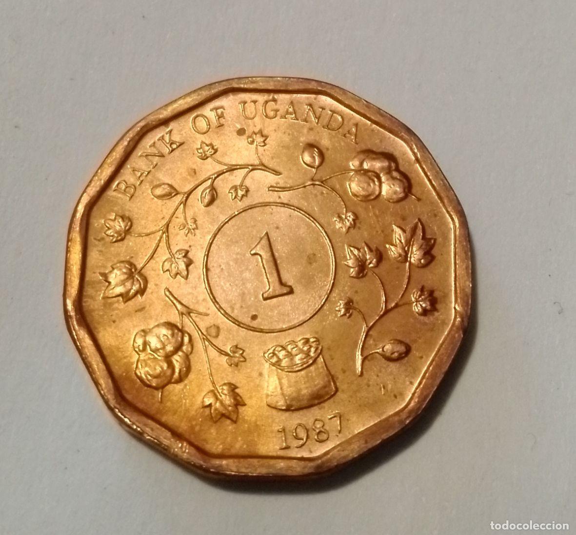 Monedas antiguas de &Aacute;frica: monedas vintage uganda