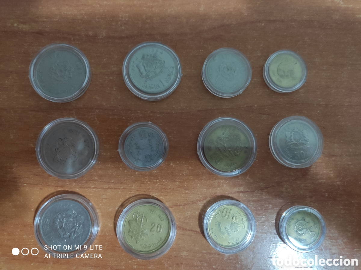 Monedas antiguas de &Aacute;frica: Lote de monedas de Marruecos
