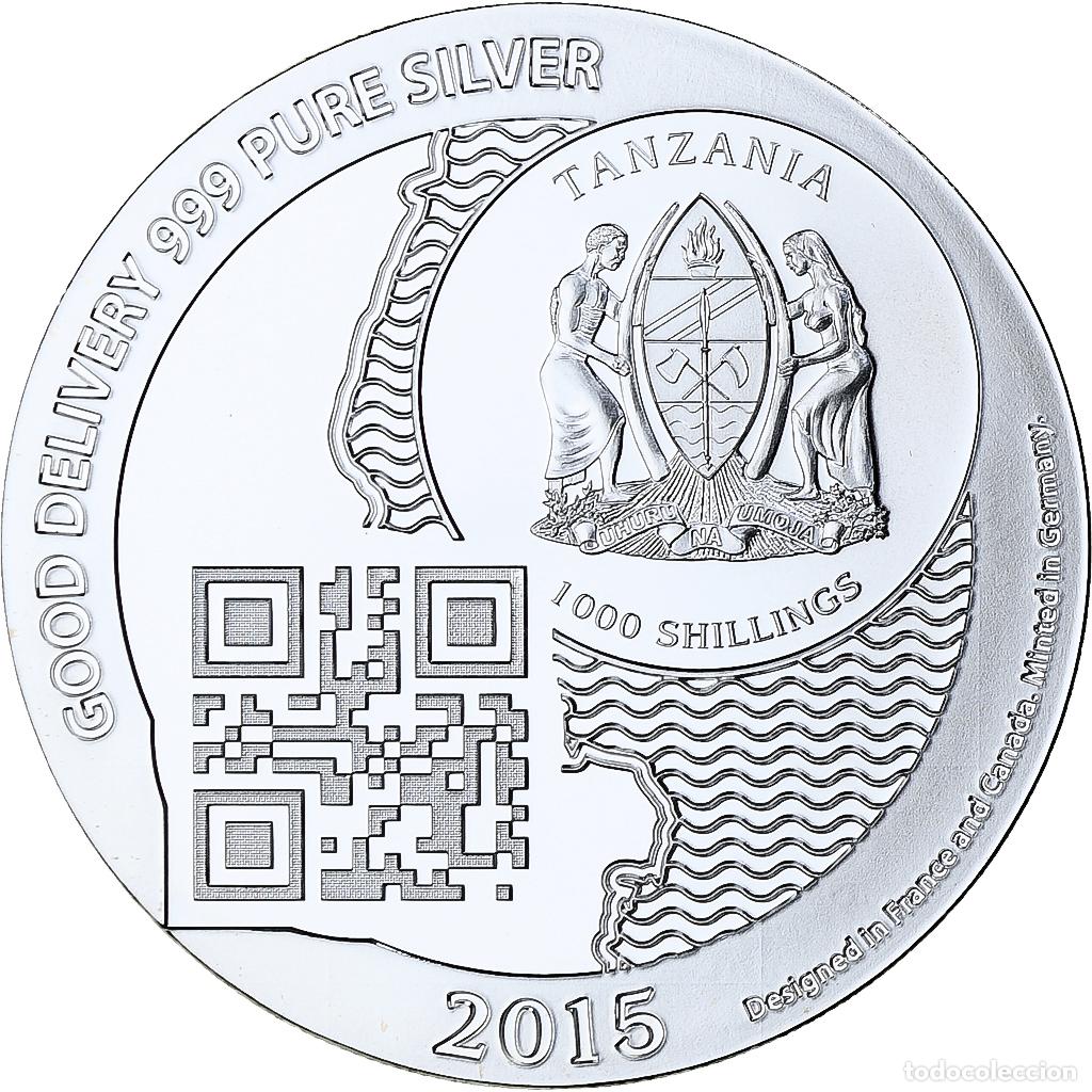 Monedas antiguas de &Aacute;frica: [#1273832] Zanz&iacute;bar, 1000 Shillings, 1 Vera Silver Oz, 2015, Prueba, Plata, FDC
