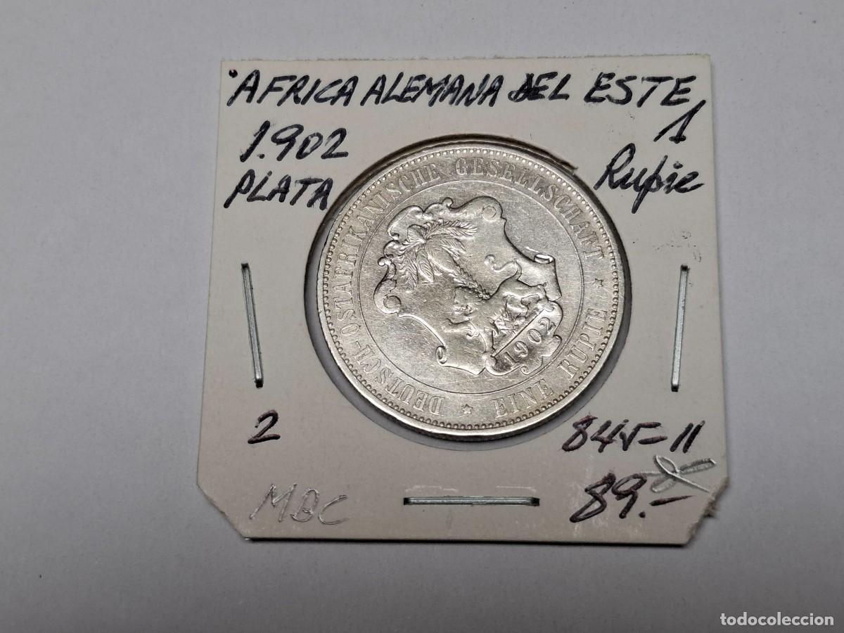 Monedas antiguas de &Aacute;frica: 1 RUPIA de PLATA de 1902 KM 2 AFRICA ALEMANA del ESTE en MBC