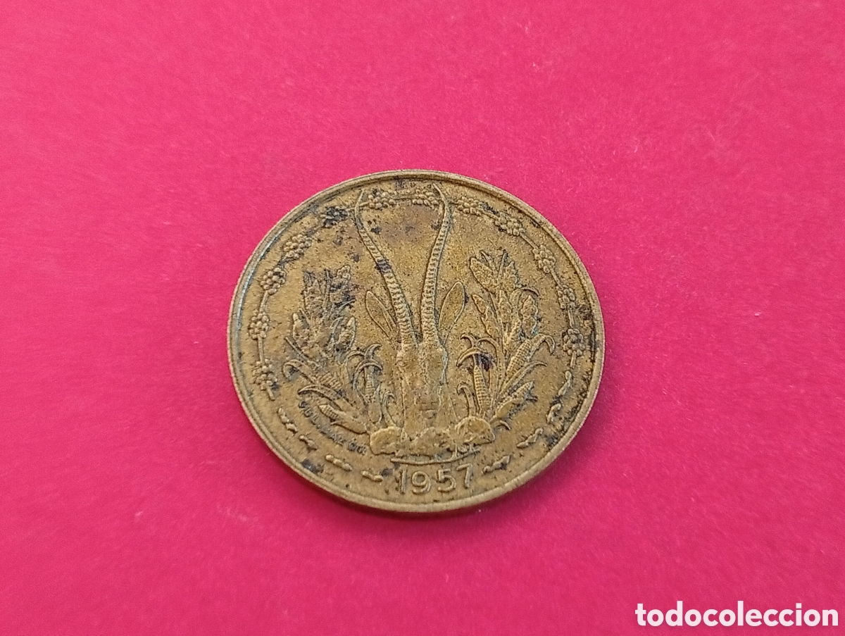 Monedas antiguas de &Aacute;frica: 10 francos de Togo 1957
