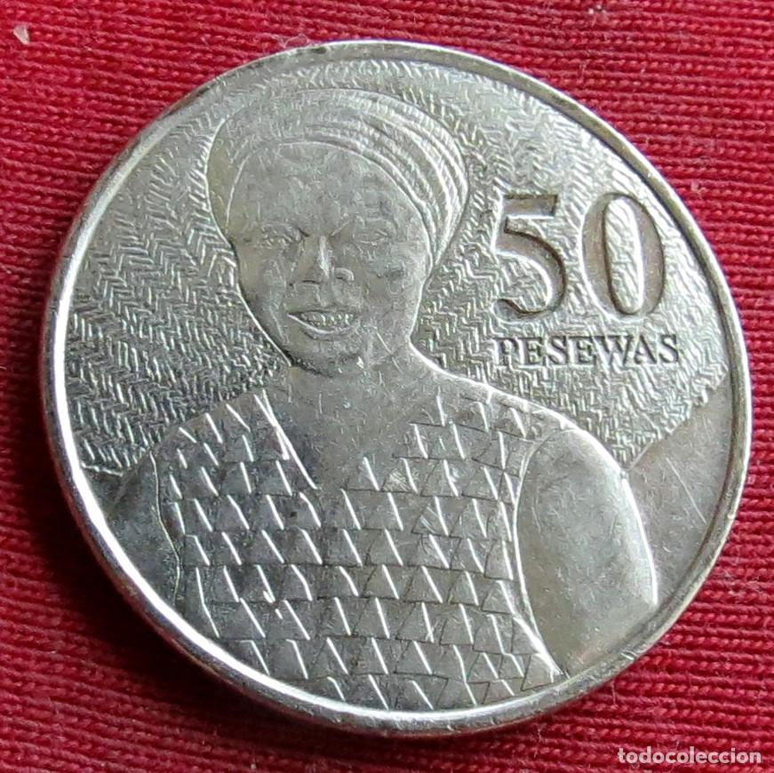 Monedas antiguas de &Aacute;frica: Ghana Gana 50 pesewas 2007 KM# 41 Lt 904 *V2