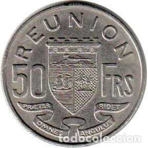 Monedas antiguas de &Aacute;frica: REUNION - 50 Francs 1962 KM12
