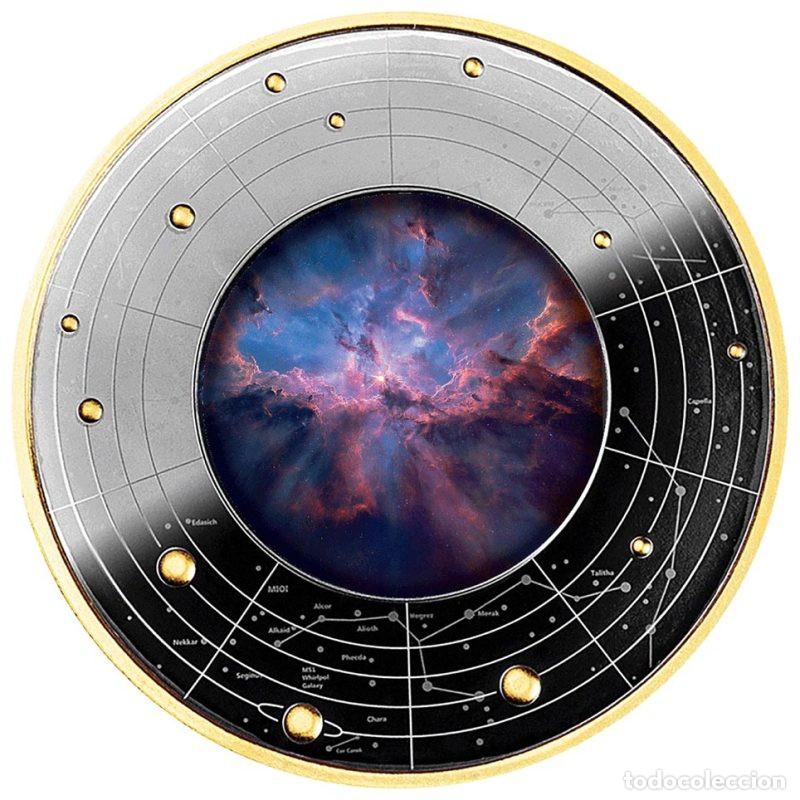 Monedas antiguas de &Aacute;frica: REPUBLICA DE CAMERUN 500 FRANCOS PLATA 2026 VIDA ESTRELLAS NEBULOSA ESPACIAL