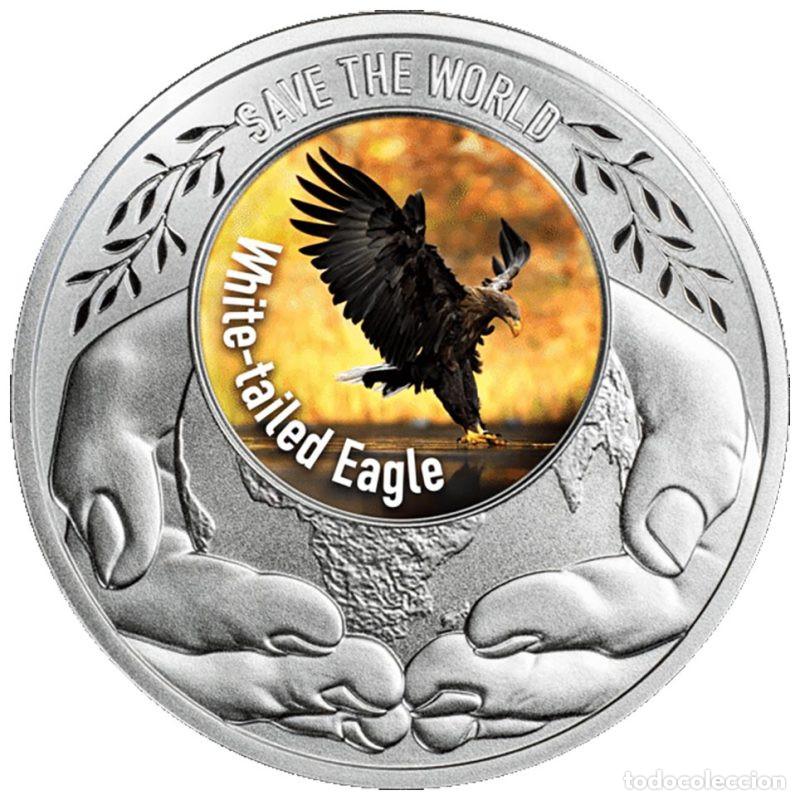 Monedas antiguas de &Aacute;frica: REPUBLICA DE CAMERUN 500 FRANCOS PLATA 2026 AGUILA DE COLA BLANCA