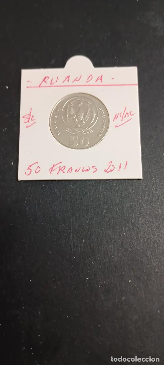 Monedas antiguas de &Aacute;frica: RUANDA(RWANDA) 50 FRANCOS 2011 S/C KM=36 (NIQUEL-ACERO)
