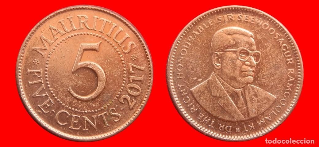 Monedas antiguas de &Aacute;frica: 5 CENTAVOS CENTS CENTIMOS 2017 MAURICIO MAURITIUS-151419