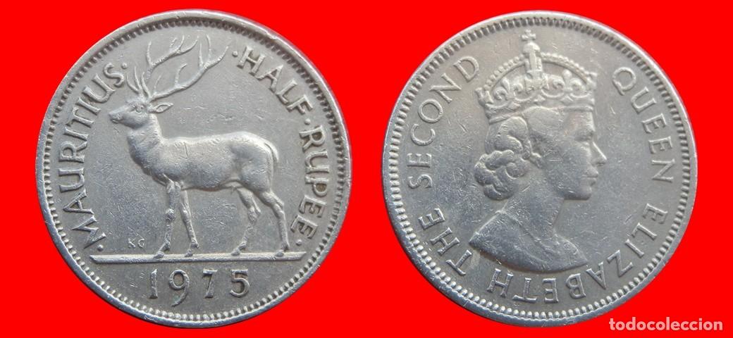 Monedas antiguas de &Aacute;frica: 1/2 RUPIA RUPEE 1975 MAURICIO MAURITIUS-151420