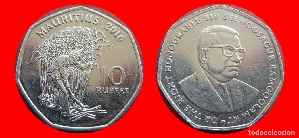 Monedas antiguas de &Aacute;frica: 10 RUPIAS RUPEES 2016 MAURICIO MAURITIUS-151422