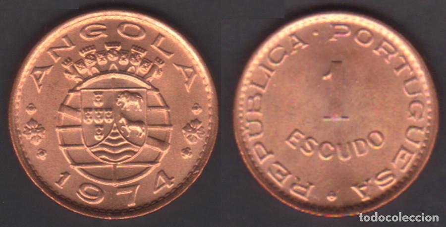 Monedas antiguas de &Aacute;frica: ANGOLA - 1 ESCUDO - 1974 - BRONCE - NO CIRCULADA