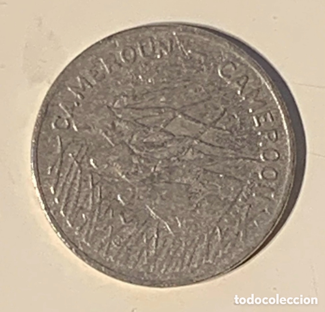 Monedas antiguas de &Aacute;frica: Moneda. Banque C&eacute;ntrale. Cameroun. GBL BAZOR. 100 Francs. 1986.