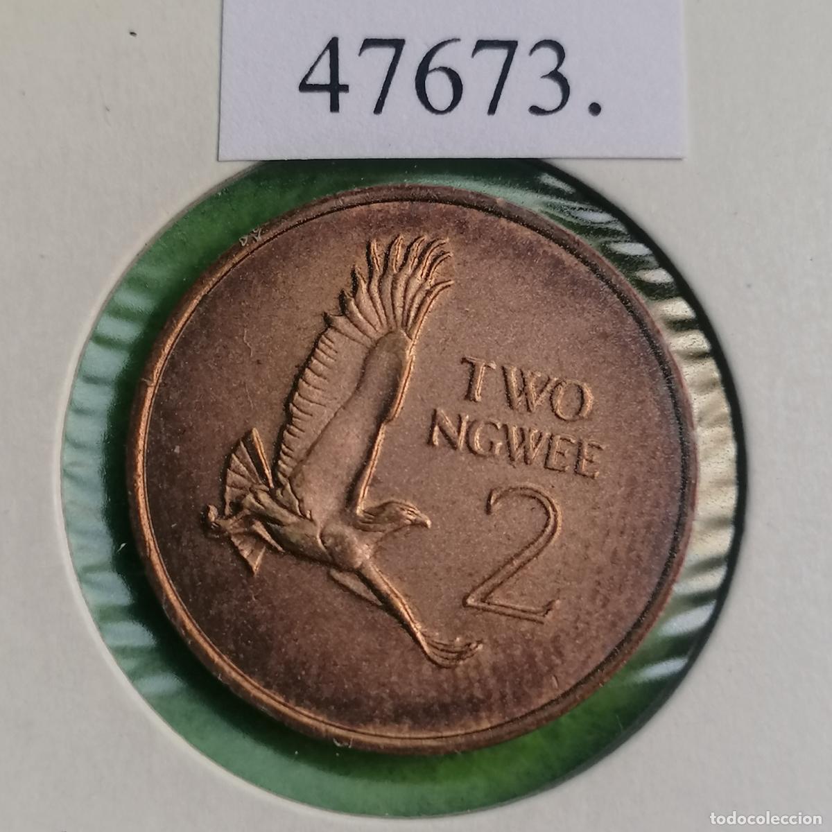 Monedas antiguas de &Aacute;frica: Zambia 2 ngwee 1983&hellip;&hellip;.:.