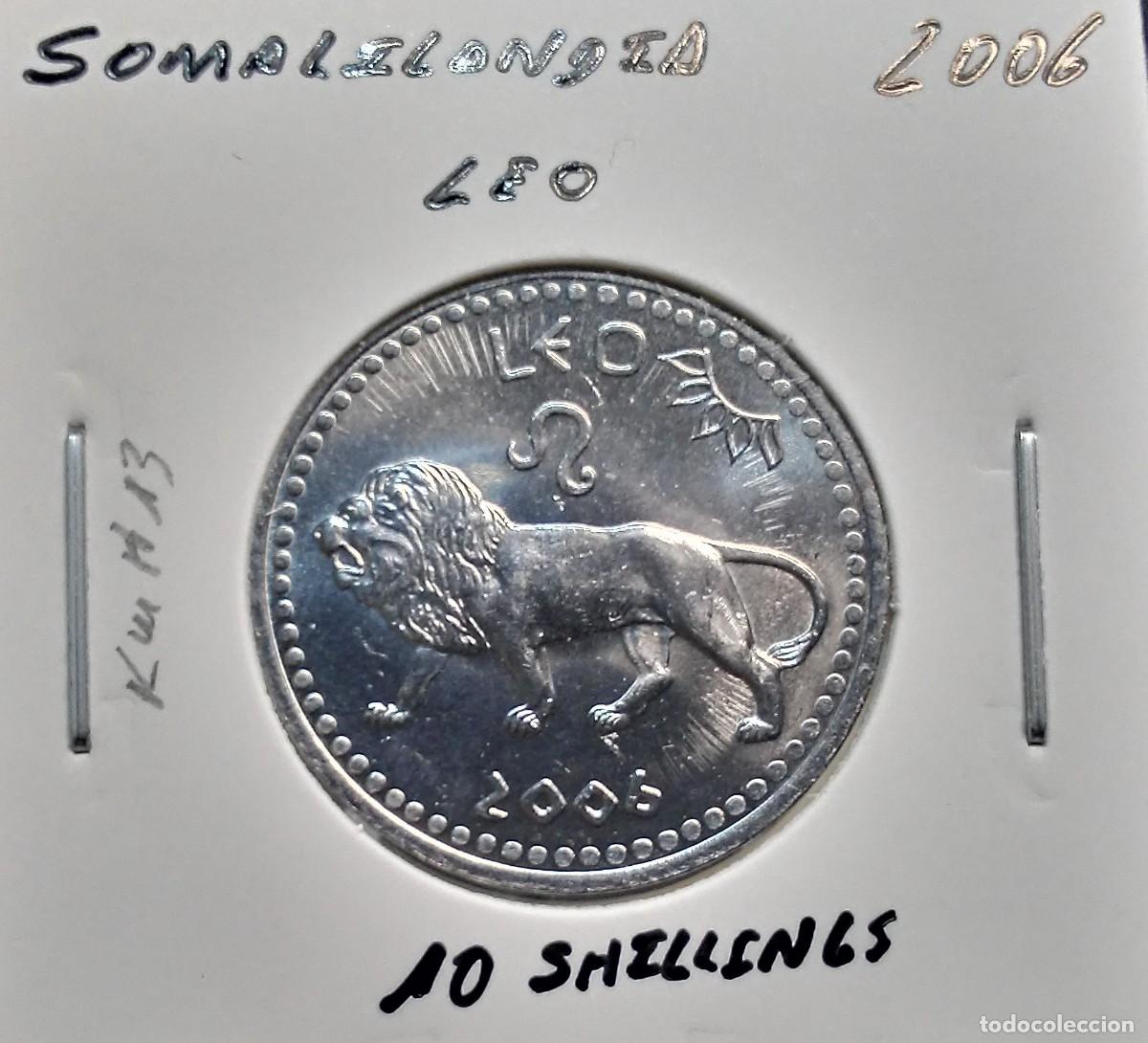 Monedas antiguas de &Aacute;frica: SOMALILANDIA 10 CHELINES / SHILLINGS 2006 KM#13 SC UNC LEO.