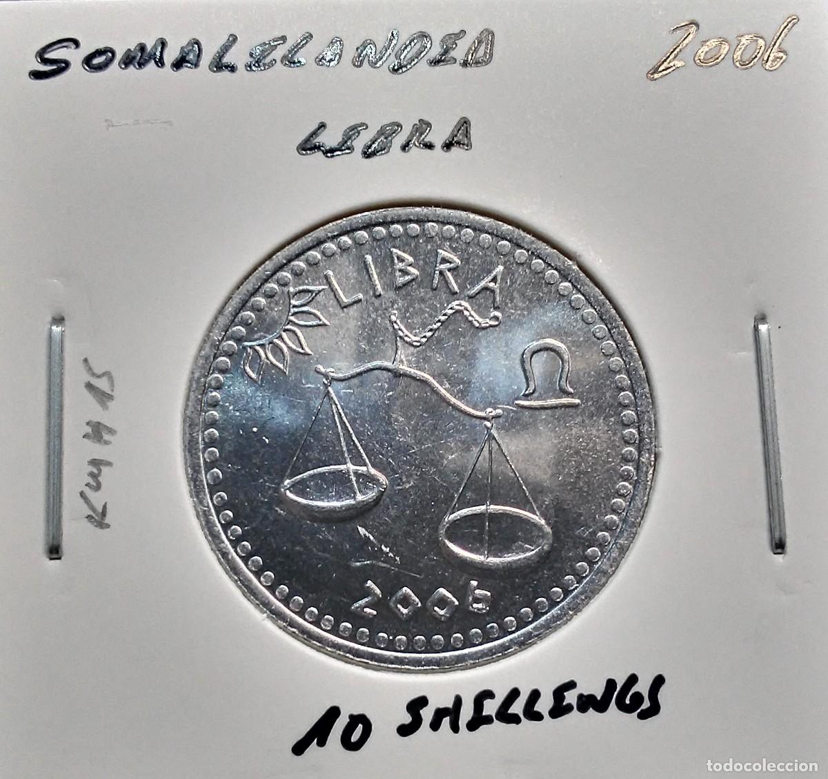 Monedas antiguas de &Aacute;frica: SOMALILANDIA 10 CHELINES / SHILLINGS 2006 KM#15 SC UNC LIBRA.