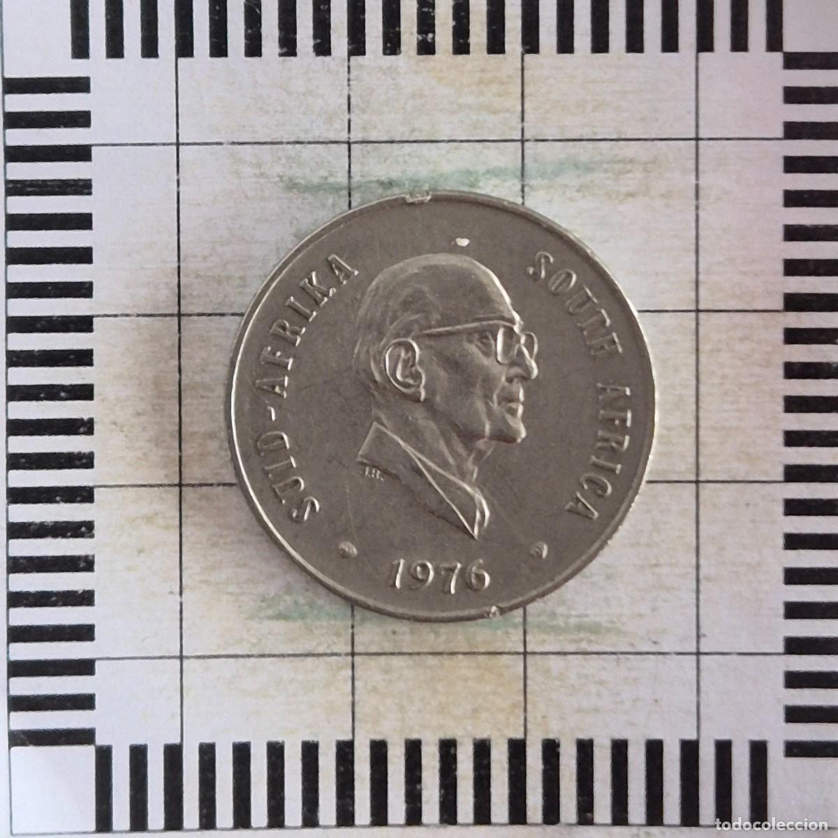 Monedas antiguas de &Aacute;frica: 20 CENTS, SUDAFRICA. 1976. (KM#95).