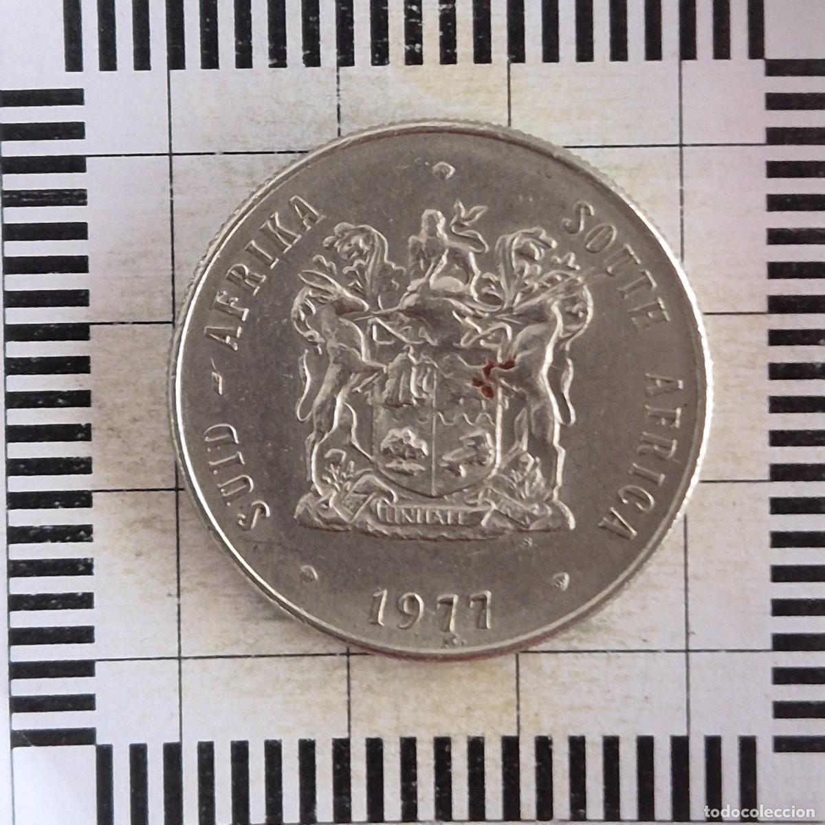 Monedas antiguas de &Aacute;frica: 1 RAND, SUDAFRICA. 1977. (KM#88a).
