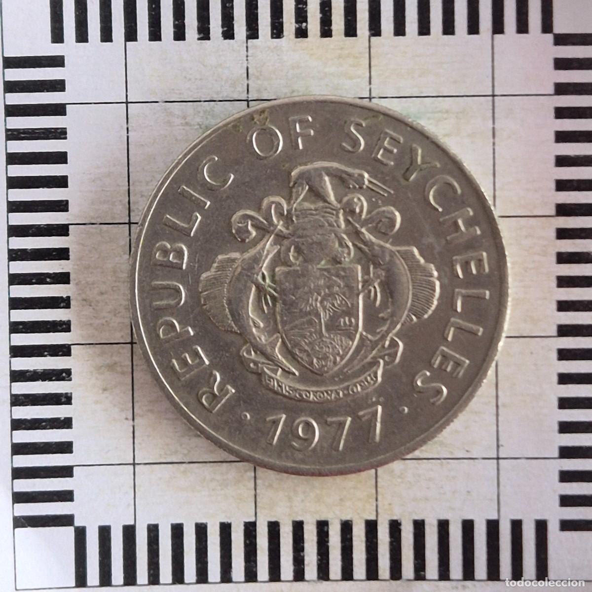 Monedas antiguas de &Aacute;frica: 1 RUPIA, SEYCHELLES. 1977. (KM#35).