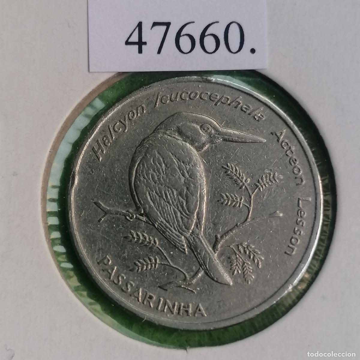 Monedas antiguas de &Aacute;frica: Cabo Verde 10 escudos 1994, passarinha