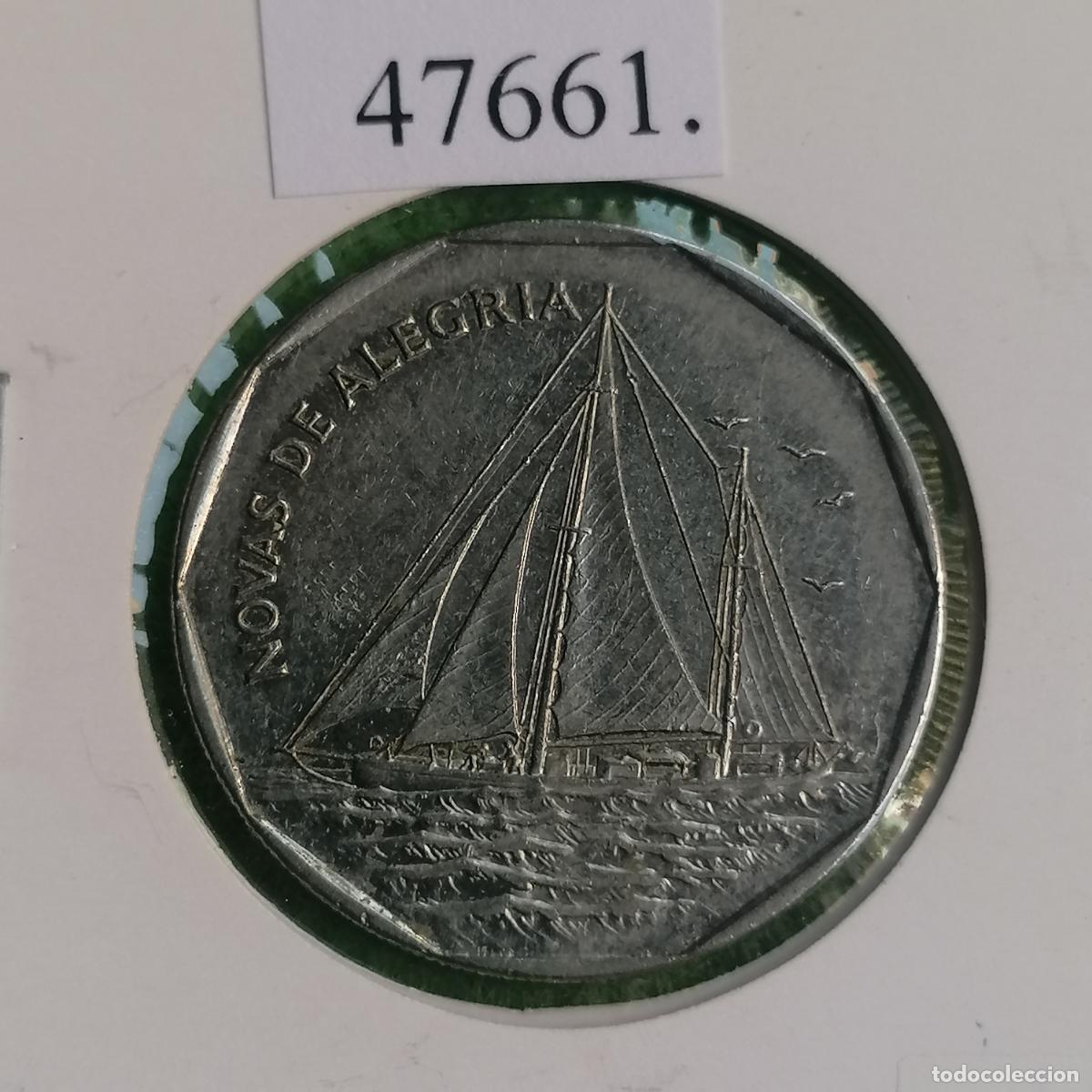 Monedas antiguas de &Aacute;frica: Cabo Verde 20 escudos 1994, novas de alegr&iacute;a