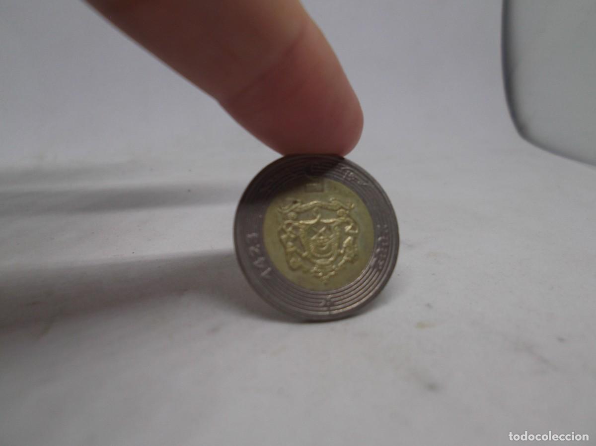 Monedas antiguas de &Aacute;frica: Moneda de Marruecos de 5 Dirhams 2002 1423 - Foto 2