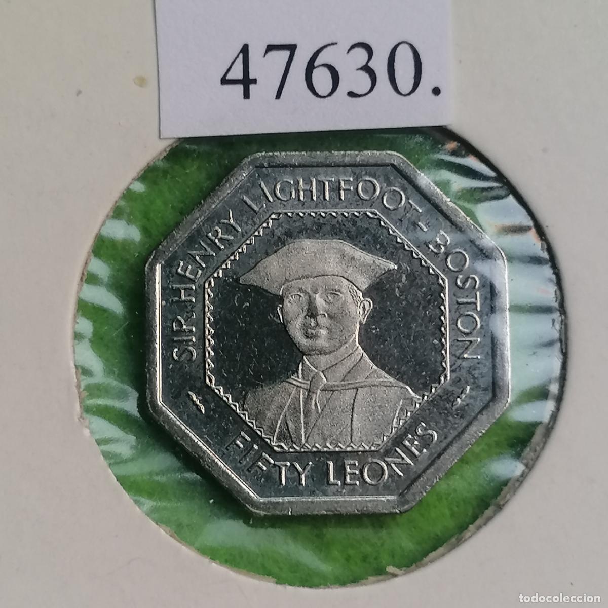 Monedas antiguas de &Aacute;frica: Sierra Leona 50 leones 1996