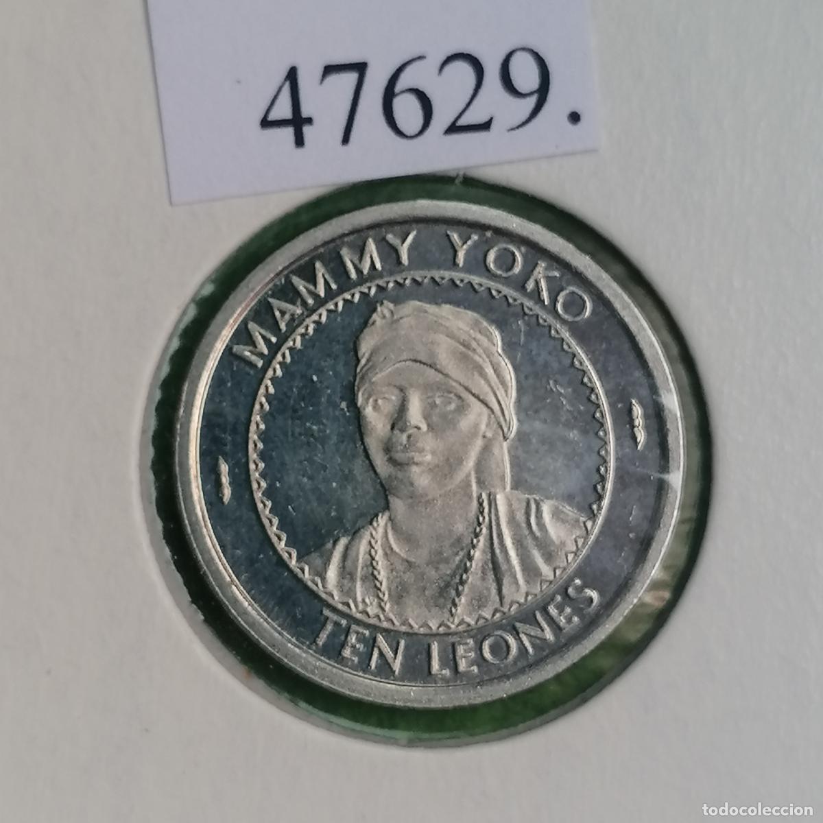 Monedas antiguas de &Aacute;frica: Sierra Leona 10 leones 1996