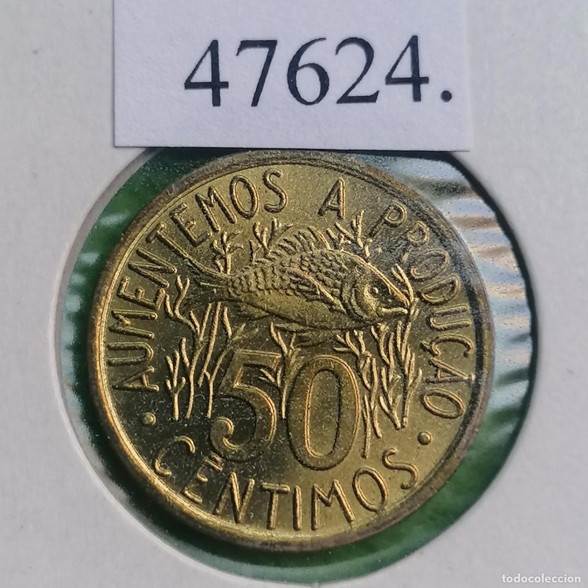 Monedas antiguas de &Aacute;frica: Santo Tom&eacute; y Pr&iacute;ncipe, 50 c&eacute;ntimos 1977, e Prince