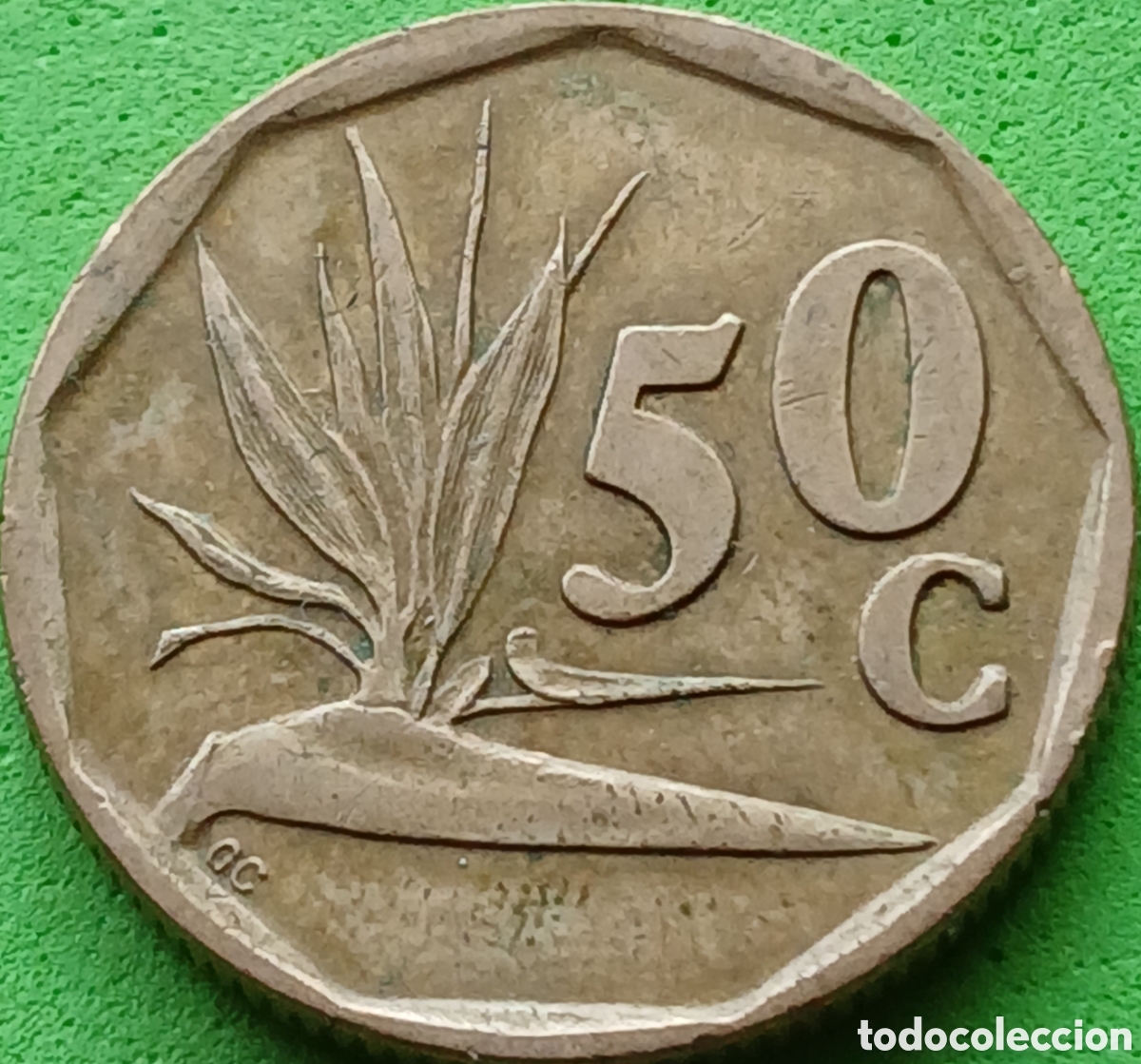 Monedas antiguas de &Aacute;frica: Suid &Aacute;frika 50 cents 1995 km#137
