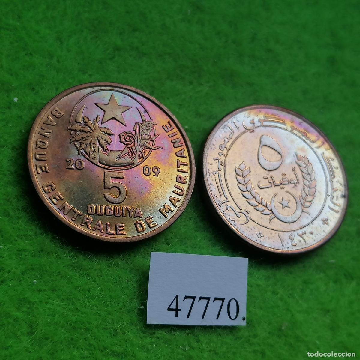 Monedas antiguas de &Aacute;frica: Mauritania 5 ouguiya 1430 / 2009, una moneda, 47770 2