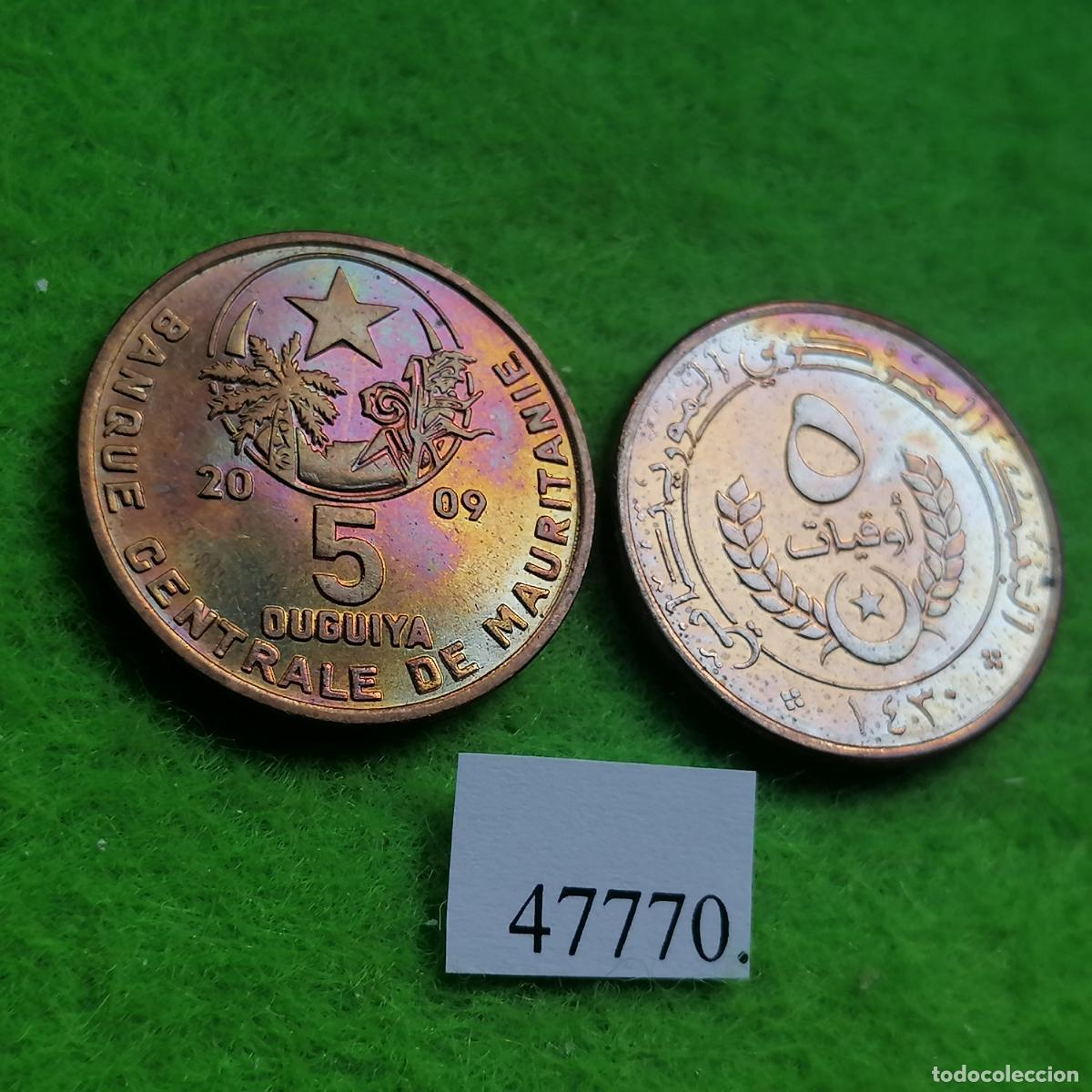 Monedas antiguas de &Aacute;frica: Mauritania 5 ouguiya 1430 / 2009, una moneda, 47770