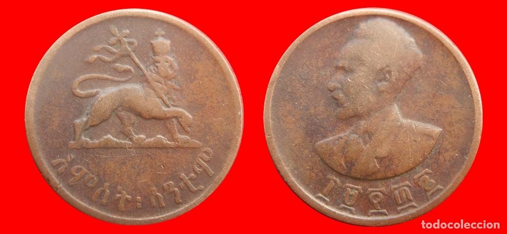 Monedas antiguas de &Aacute;frica: 5 SANTEEM CENTIMOS 1936 ETHIOPIA-151731
