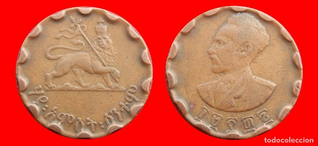Monedas antiguas de &Aacute;frica: 25 SANTEEM CENTIMOS 1936 ETHIOPIA-151733