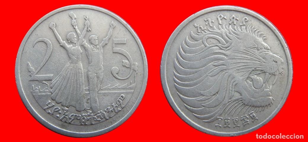 Monedas antiguas de &Aacute;frica: 25 CENTIMOS 1969 ETHIOPIA-151736