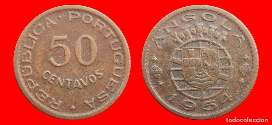 Monedas antiguas de &Aacute;frica: 50 CENTAVOS 1954 ANGOLA-151738