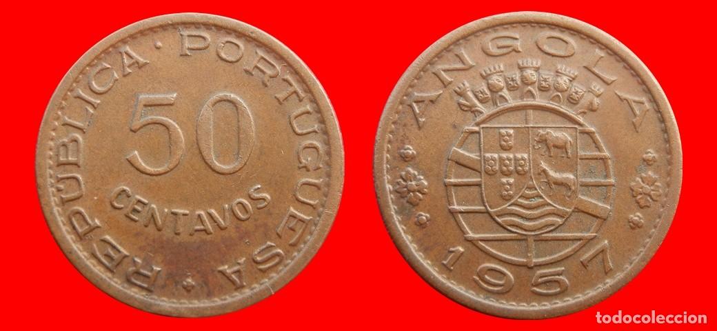 Monedas antiguas de &Aacute;frica: 50 CENTAVOS 1957 ANGOLA-151739
