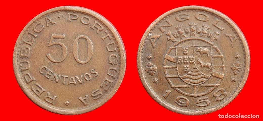 Monedas antiguas de &Aacute;frica: 50 CENTAVOS 1958 ANGOLA-151740