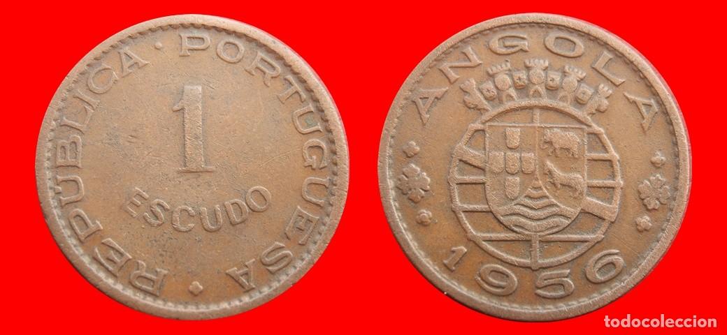 Monedas antiguas de &Aacute;frica: 1 ESCUDO 1956 ANGOLA-151742