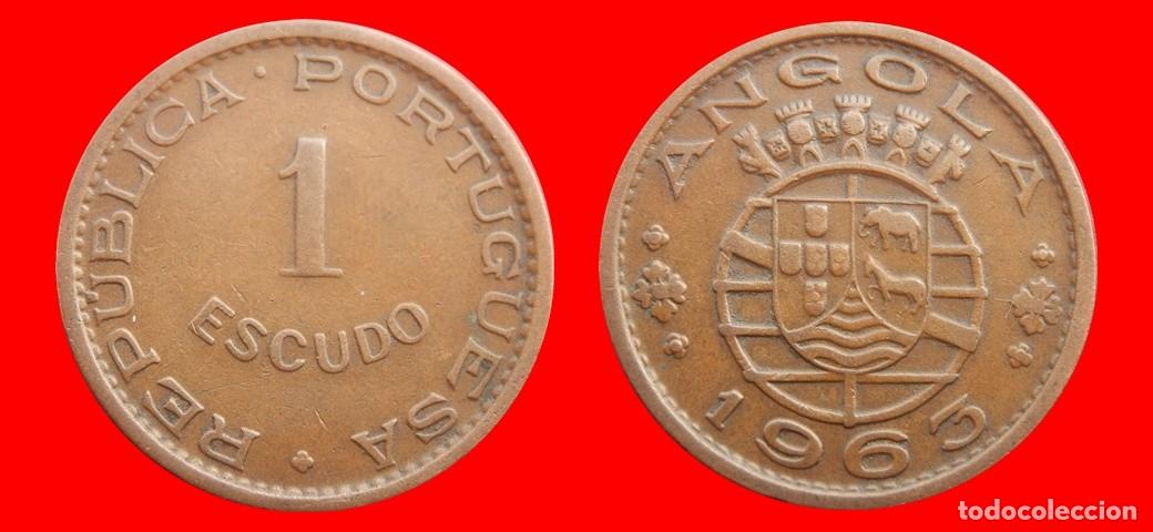 Monedas antiguas de &Aacute;frica: 1 ESCUDO 1963 ANGOLA-151743