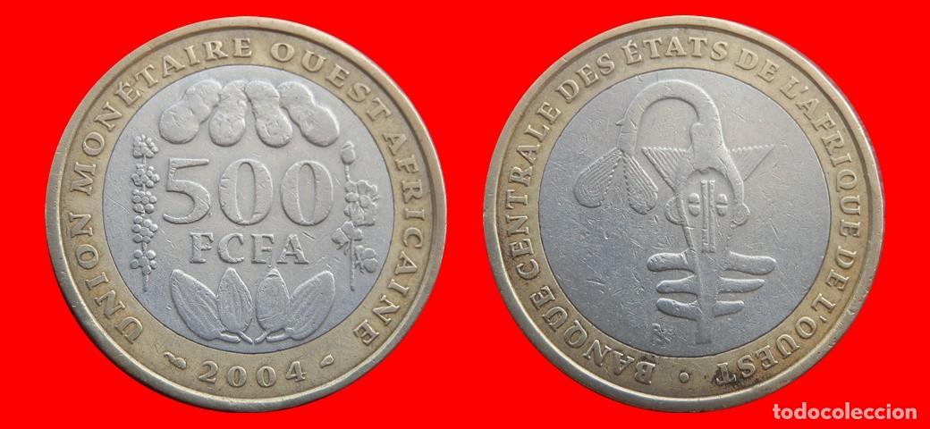 Monedas antiguas de &Aacute;frica: 500 FRANCOS 2004 AFRICA DEL OESTE-151754