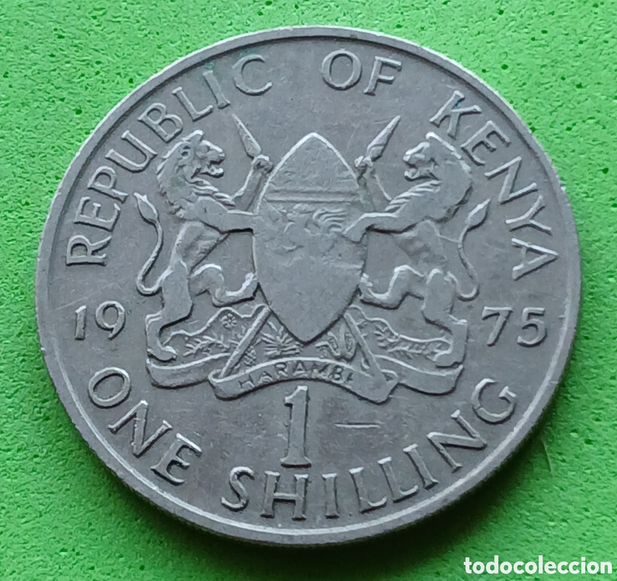 Monedas antiguas de &Aacute;frica: Kenya one shilling 1975 km#14